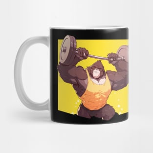 gorilla at gym Mug